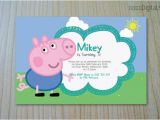 George Pig Birthday Invitations Peppa Pig George Pig Birthday Invitation Custom Personalised