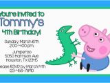 George Pig Birthday Invitations Peppa Pig Invitations George Pig