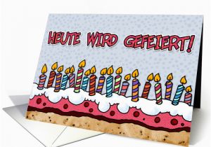 German Birthday Invitation Cards Heute Wird Gefeiert German Birthday Card 379666
