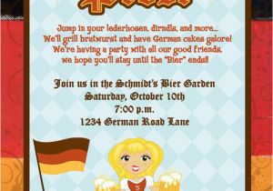 German Birthday Invitation Cards Personalized German Oktoberfest Invitation Many Designs