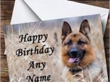 German Shepherd Birthday Cards German Shepherd Dog Personalised Birthday Card the Card Zoo
