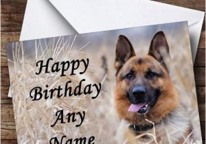 German Shepherd Birthday Cards German Shepherd Dog Personalised Birthday Card the Card Zoo