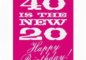 Giant 40th Birthday Card Big 40th Birthday Card for Women 40 is the New 20 Zazzle Com