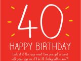 Giant 40th Birthday Card Happy 40th Birthday Quotes Images and Memes