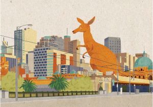 Giant Birthday Cards Party City Kangaroozilla Card Giant Kangaroo Godzilla In the City