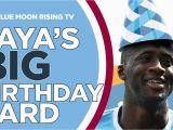 Giant Birthday Cards Party City Will Yaya toure Accept His Big Birthday Card Manchester