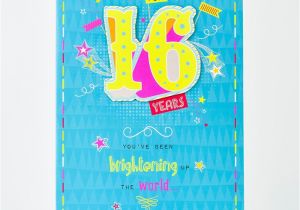 Giant Birthday Cards Uk Giant 16th Birthday Card Bright Up the World Only 99p