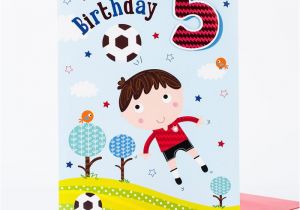 Giant Birthday Cards Uk Giant 5th Birthday Card Football Fun Only 99p