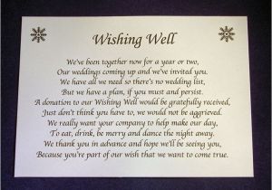Gift Card Poem for Birthday Personalised Small Wedding Wishing Well Poem Cards Money