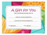 Gift Cards for Birthdays Online Free Printable Gift Certificates Gift Certificates