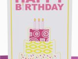 Gift Cards for Birthdays Online Happy Birthday Gift Card Cake Pink Lils wholesale Cards