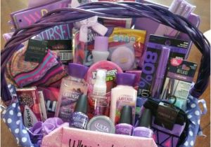 Gift Ideas for Friends Birthday Girl Sweet 16 All Purple Basket Gift Ideas Pinterest