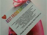 Gifts for Best Friend On Her Birthday Best Friend Survival Kit Birthday Keepsake Gift Present