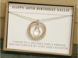 Gifts for Her 40 Birthday 40th Birthday Gift for Her April Birthstone Necklace 4 Best
