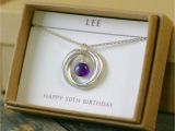 Gifts for Her 50th Birthday Special 50th Birthday Gift for Her Amethyst Necklace for Wife Gift