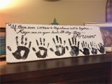 Gifts to Buy Your Mom for Her Birthday Moms Birthday Gift A Hand Print From Each Of Her 7