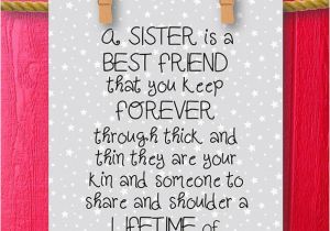 Gifts to Get Your Sister for Her Birthday Best Friend Sister Gift Sisters Wall Art Unique