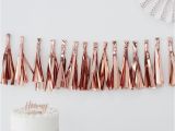 Ginger Ray Rose Gold Happy Birthday Banner Inspiration for A Stunning Rose Gold Party Party