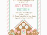 Gingerbread Birthday Party Invitations Christmas Gingerbread House Decorating Birthday Party
