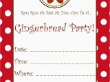 Gingerbread Birthday Party Invitations Free Gingerbread Party Invitation Schoolgirlstyle