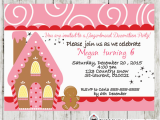 Gingerbread Birthday Party Invitations Gingerbread Birthday Archives Cupcakemakeover