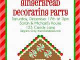 Gingerbread Birthday Party Invitations Gingerbread House Christmas Candy Birthday Cake
