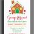 Gingerbread House Birthday Invitations 20 Gingerbread House Decorating Party Invitations