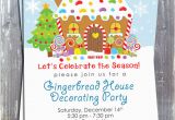 Gingerbread House Birthday Invitations Gingerbread House Decoration Party Invitation E File