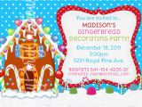 Gingerbread House Birthday Invitations Gingerbread House Party Invitations Cimvitation