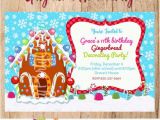Gingerbread House Birthday Invitations Items Similar to Gingerbread House Invitation You Print