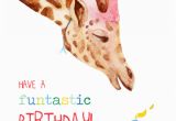 Giraffe Birthday Card Sayings Greeting Cards Birthday Cards Felicity French Illustration