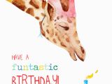 Giraffe Birthday Card Sayings Greeting Cards Birthday Cards Felicity French Illustration