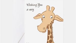 Giraffe Birthday Card Sayings Happy Birthday Giraffe Birthday T Giraffe and Happy