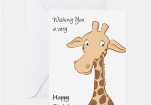 Giraffe Birthday Card Sayings Happy Birthday Giraffe Birthday T Giraffe and Happy