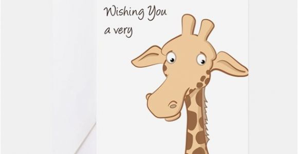 Giraffe Birthday Card Sayings Happy Birthday Giraffe Birthday T Giraffe and Happy