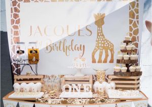 Giraffe Birthday Decorations Kara 39 S Party Ideas sophie the Giraffe 1st Birthday Party