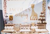 Giraffe Birthday Party Decorations Kara 39 S Party Ideas sophie the Giraffe 1st Birthday Party