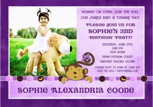 Girl Birthday Invitation Message 2nd Birthday Invitation Wording Ideas Bagvania Free