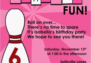 Girl Bowling Birthday Party Invitations 8 Best Images Of Printable Boys Bowling Birthday