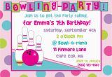 Girl Bowling Birthday Party Invitations Bowling Birthday Party Invitation Girl by Anchorbluedesign