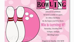 Girl Bowling Birthday Party Invitations Bowling Party Invitations Templates Ideas Bowling Party