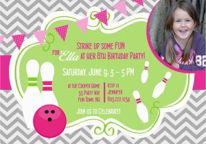 Girl Bowling Birthday Party Invitations Free Bowling Birthday Party Invitations Drevio