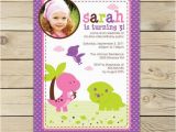 Girl Dinosaur Birthday Invitations Girl Dinosaur Birthday Invitation Printable Pink Dinosaur