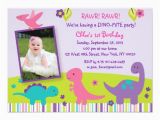 Girl Dinosaur Birthday Invitations Girl Dinosaur Birthday Invitations Zazzle