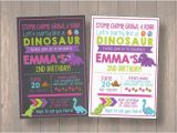 Girl Dinosaur Birthday Invitations Girl Dinosaur Invitation Girl Dinosaur Birthday Invitation