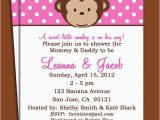 Girl Monkey Birthday Invitations Items Similar to Monkey Girl Invitation Printable or