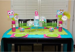 Girl Owl Birthday Decorations Owl Party Look whoos One Owl Birthday Girls Birthday