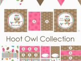 Girl Owl Birthday Decorations Printable Baby Shower Decorations Best Baby Decoration