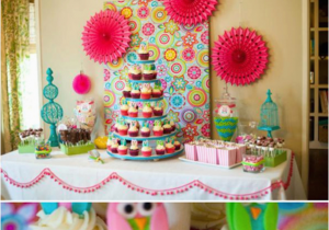 Girl Owl Birthday Party Decorations by Kara