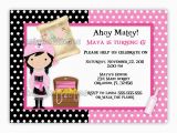 Girl Pirate Birthday Invitations Girl Pirate Birthday Invitations Best Party Ideas